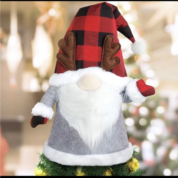 Gnome Christmas Tree Topper, 27.5 Inch Large Gnomes Tree Topper, Swedish Santa - Picture 2 of 5